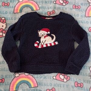 Wallflower Christmas Fuzzy Crop Sweater